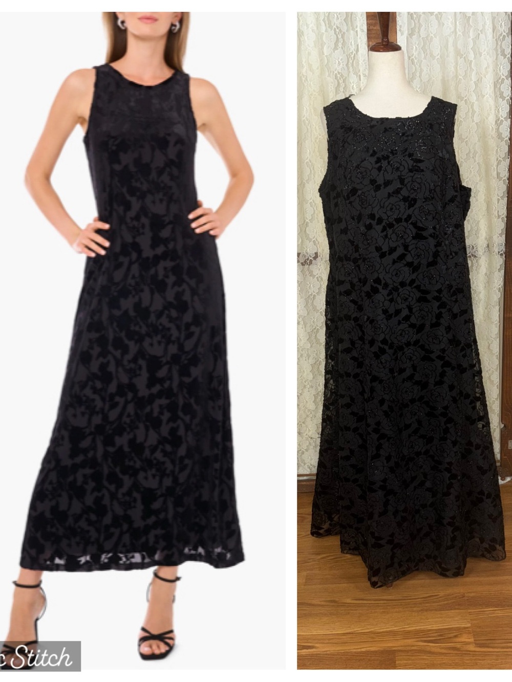 Beautiful Barisal Flocked Velvet Mother of The Bride Gown